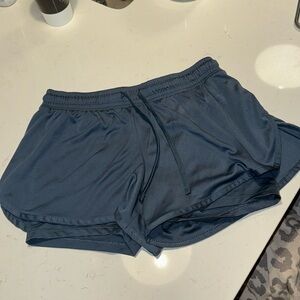 Champion athletic shorts- blue- size small